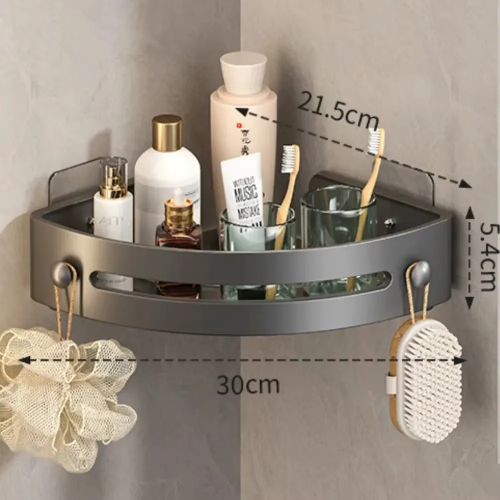 Multiple sty Shampoo Rack  Bathroom Shelf  Alloy Makeup Storage Organizer Shower  Accessories No Drill Wall Corner Shelf