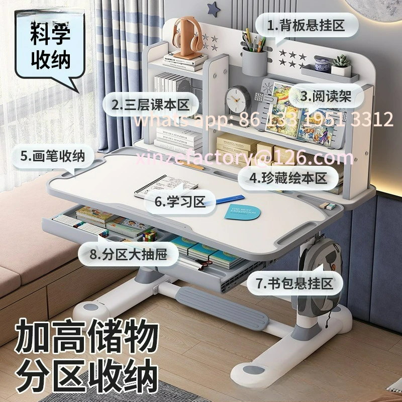 مجموعة مكتب وكرسي لتعلم الكتابة على الجدران قابلة للتخصيص