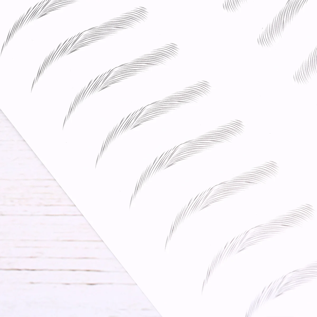 20ペア シミュレーション眉毛パッチ 防水 長時間持続 自然な見た目 粘着式眉毛パッチ 眉毛の強化用 無害 無回復