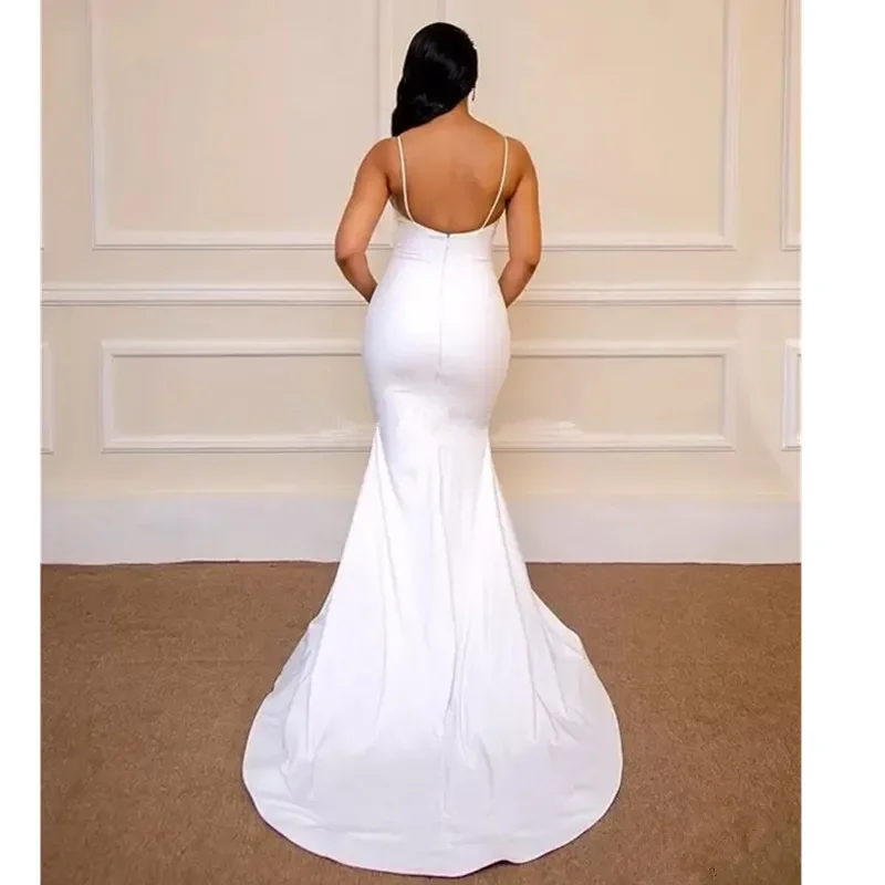 Mode Halfter Meerjungfrau Brautkleid lange sexy Schatz Halfter italienische Spitze Brautkleid benutzer definierte Braut Kleid 2024 neu