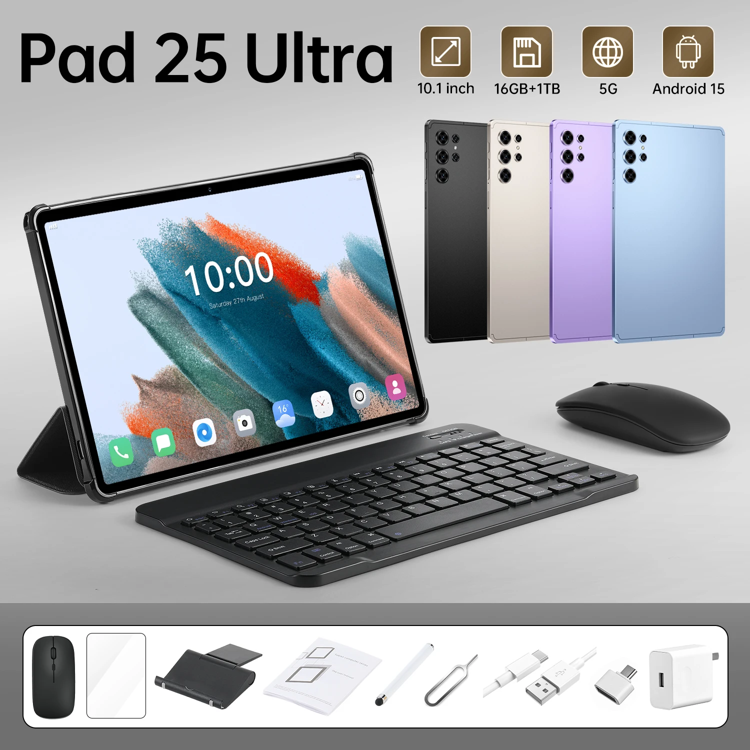 2025 هوت باد 25 الترا اللوحي MSnapdragon 8 Gen3 Core 10.1 بوصة HD شاشة 5G ثنائي الشريحة المزدوج الاستعداد بطارية 10000mAh #1