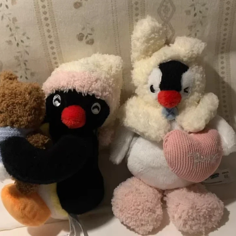 

Authentic Shanmo Pingu Penguin Home Pendant Cute New Year Birthday Gift Plush Doll Bag Pendant Couple Bestie Backpack Pendant
