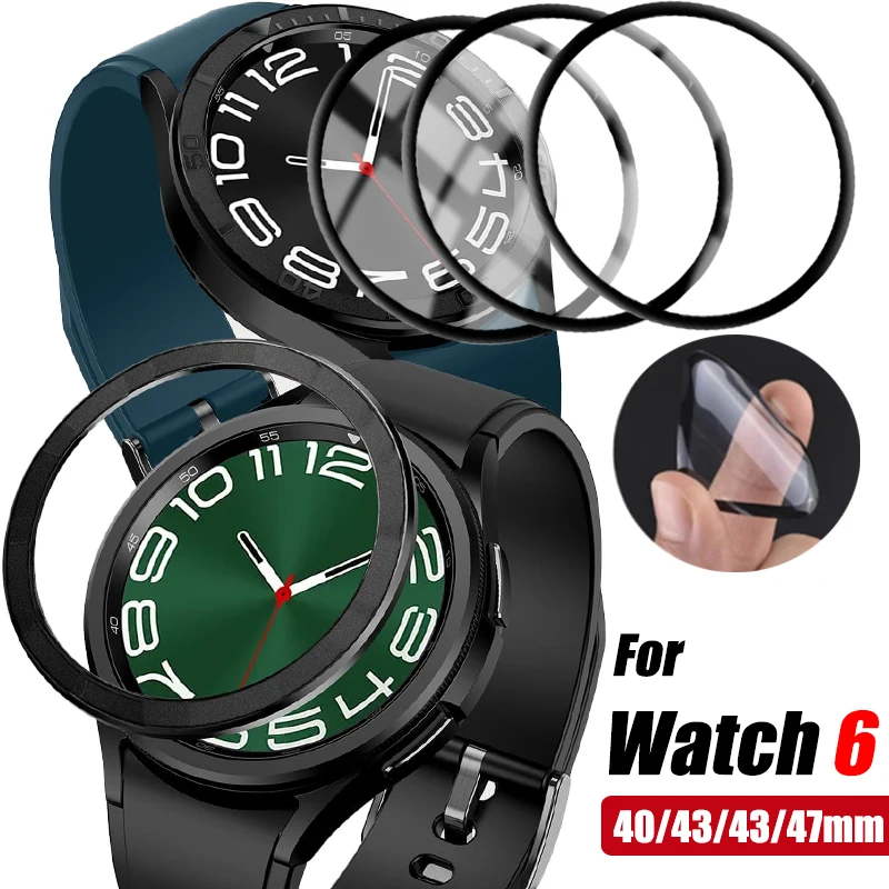 

Полная защита экрана для Samsung Galaxy Watch 6 40 мм 44 мм прозрачная HD противотуманная Защитная пленка для часов 6 Classic 43 мм 47 мм