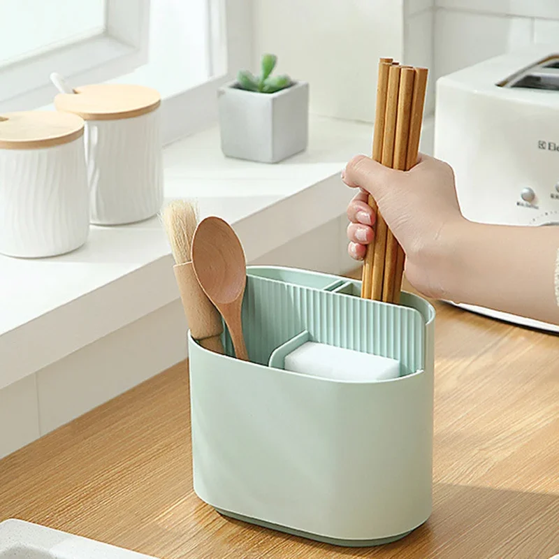 2021 NEW Multifunctional Spoon Fork Chopstick Storage Holder Box Cutlery Drain Rack Organizer Racks For Kitchen Dropshipping