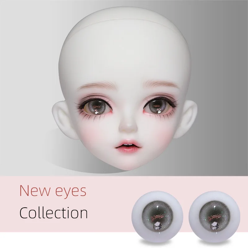 Resin Doll Eyes, Multi‑Color Simulation Eyeballs in Multiple Sizes, DIY Doll Making Replacement Accessory, Doll Not Included