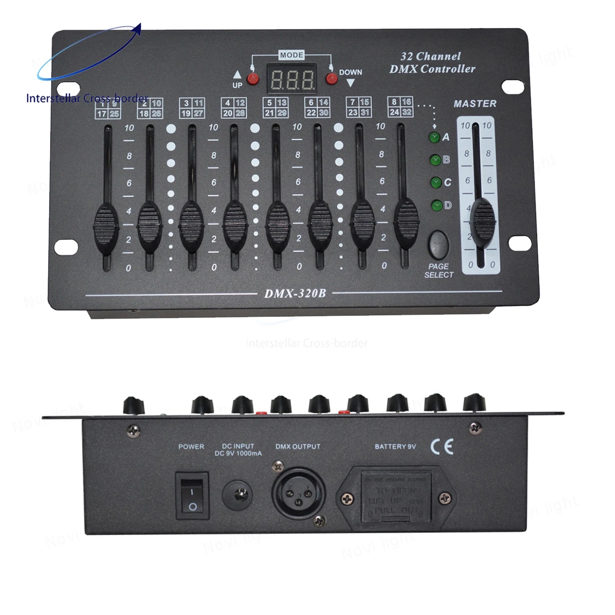 Przenośny kontroler DMX zasilany bateryjnie, 6 16 32-kanałowa mini konsola oświetleniowa do ściemniania i sterowania oświetleniem scenicznym.
