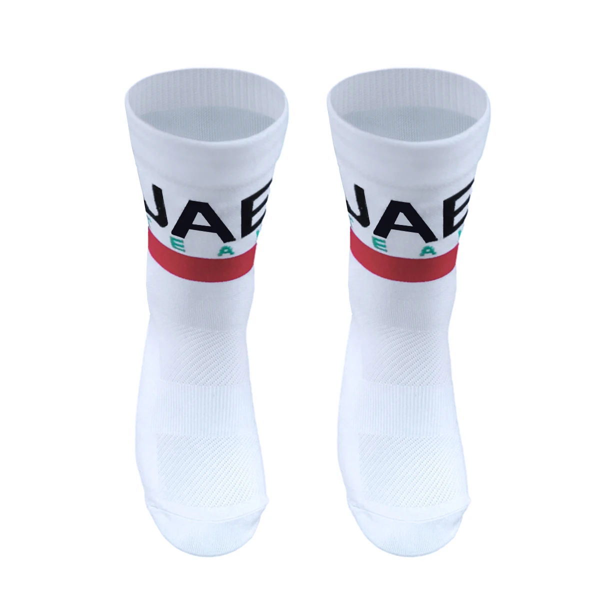 2 Pairs Back White UAE Team Socks Men Women Mid-calfFootball Socks Round Cup Anti Slip Running Soccer Socks Sporting