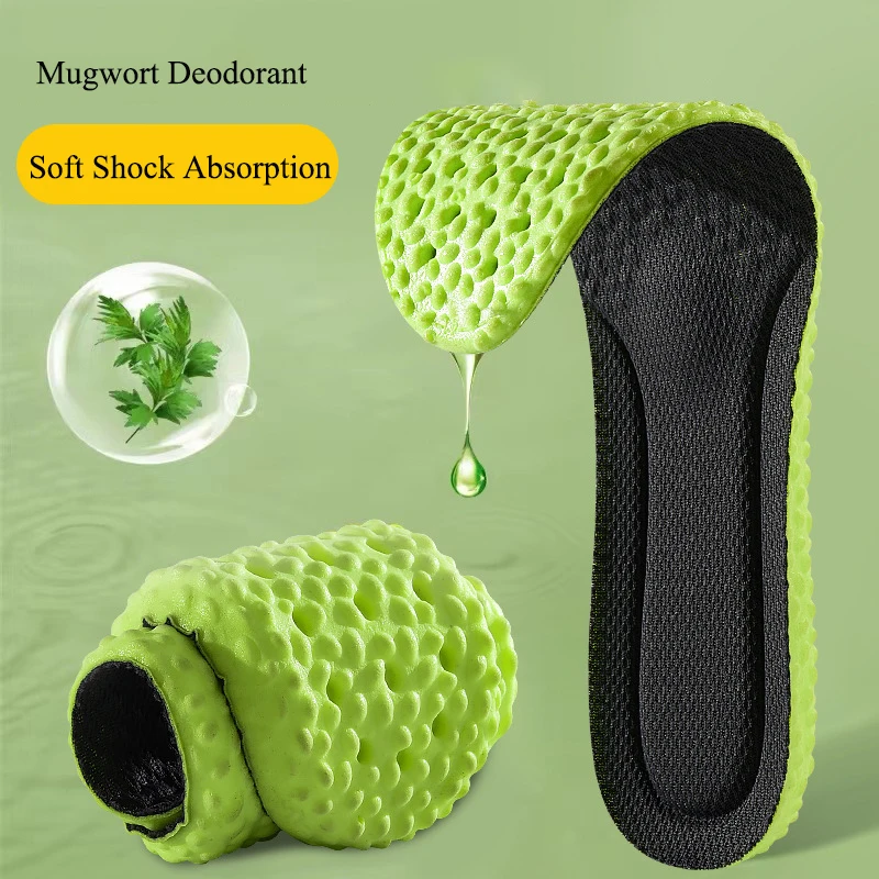 

1Pair High Elasticity Sport Insoles Soft Shoe Pads Arch Support Orthotic Insoles Breathable Deodorant Shock Absorption Cushion