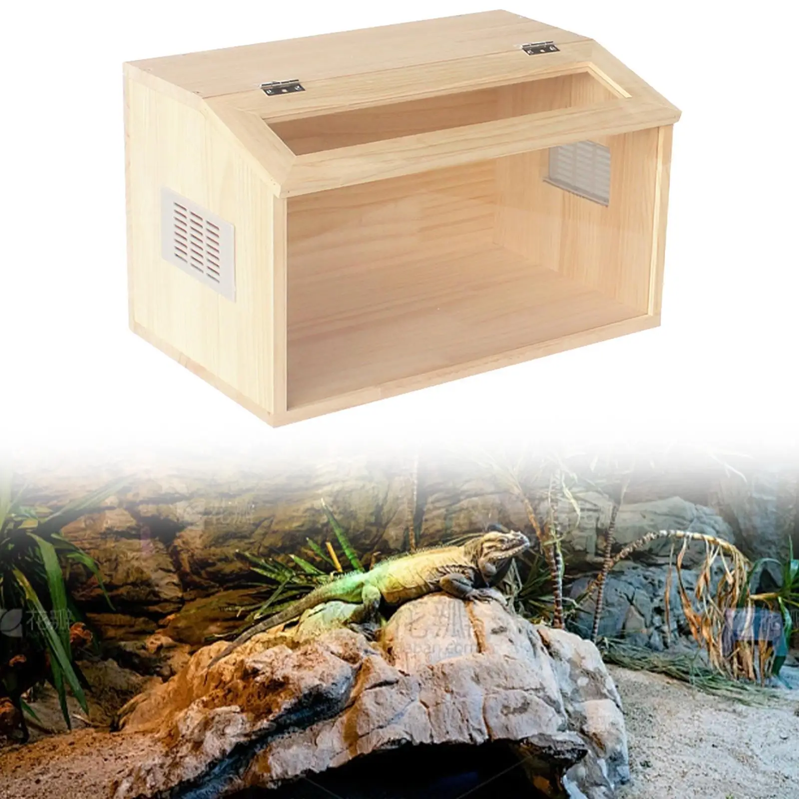 หนูแฮมสเตอร์กรง Hideout ไม้ Breathable ประกอบหนูหนู Habitat สัตว์เลี้ยง Nesting สําหรับ Hedgehog Chinchillas Gerbils Sleeping Hideaway