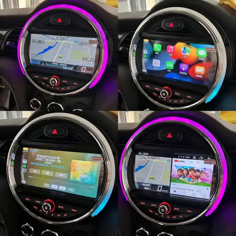 BMW 미니 F54 F55 F56 F57 2015-2019 카플레이, GPS 네비게이션 헤드 유닛, 비디오 플레이어 테이프 레코더, 9 인치 안드로이드 자동차 라디오