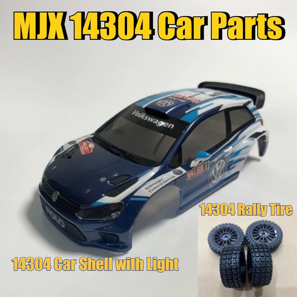 

MJX 14304 POLO RC Drift Pull Car Parts Original Car Shell Lamp Set 14304 Rally Tire Accessories