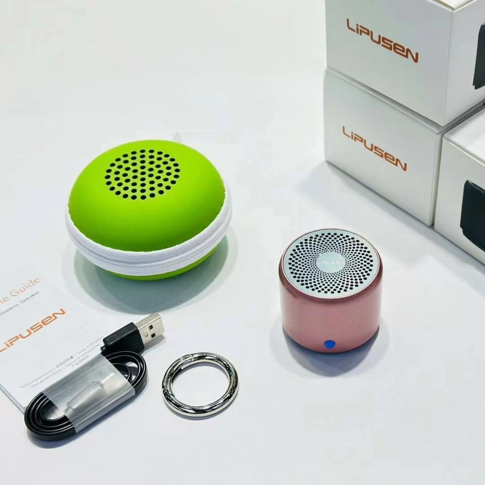 Mini Bluetooth A106 Pro Speaker with Custom Bass Radiator, IPX7 Waterproof, Super Portable Speakers, Travel Case Packed