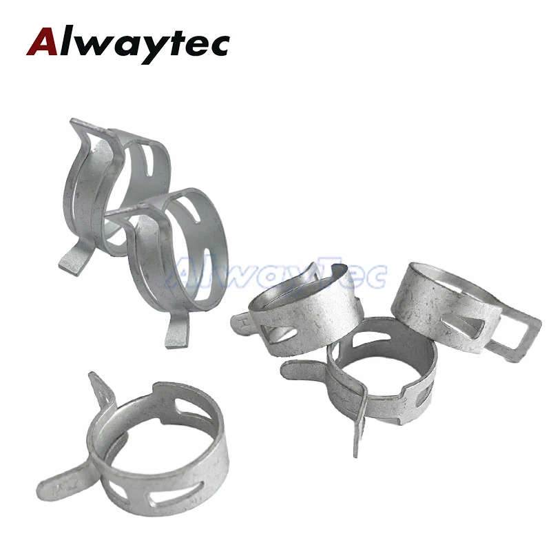 10Pcs Manganese Steel Dakro processing Spring Hose Clamp Inner Dia 6mm-8.5mm Elastic Steel Buckle Water Pipe Hoop ﻿