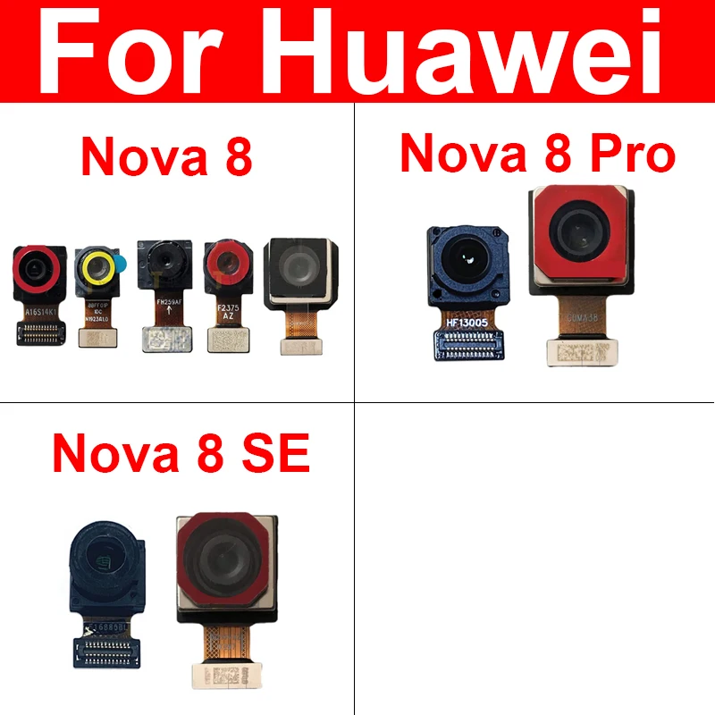 

Front Rear Camera For Huawei Nova 8 8Pro 8SE Back Main Camera Front Facing Small Camera Flex Cable Ribbon Replacement Parts