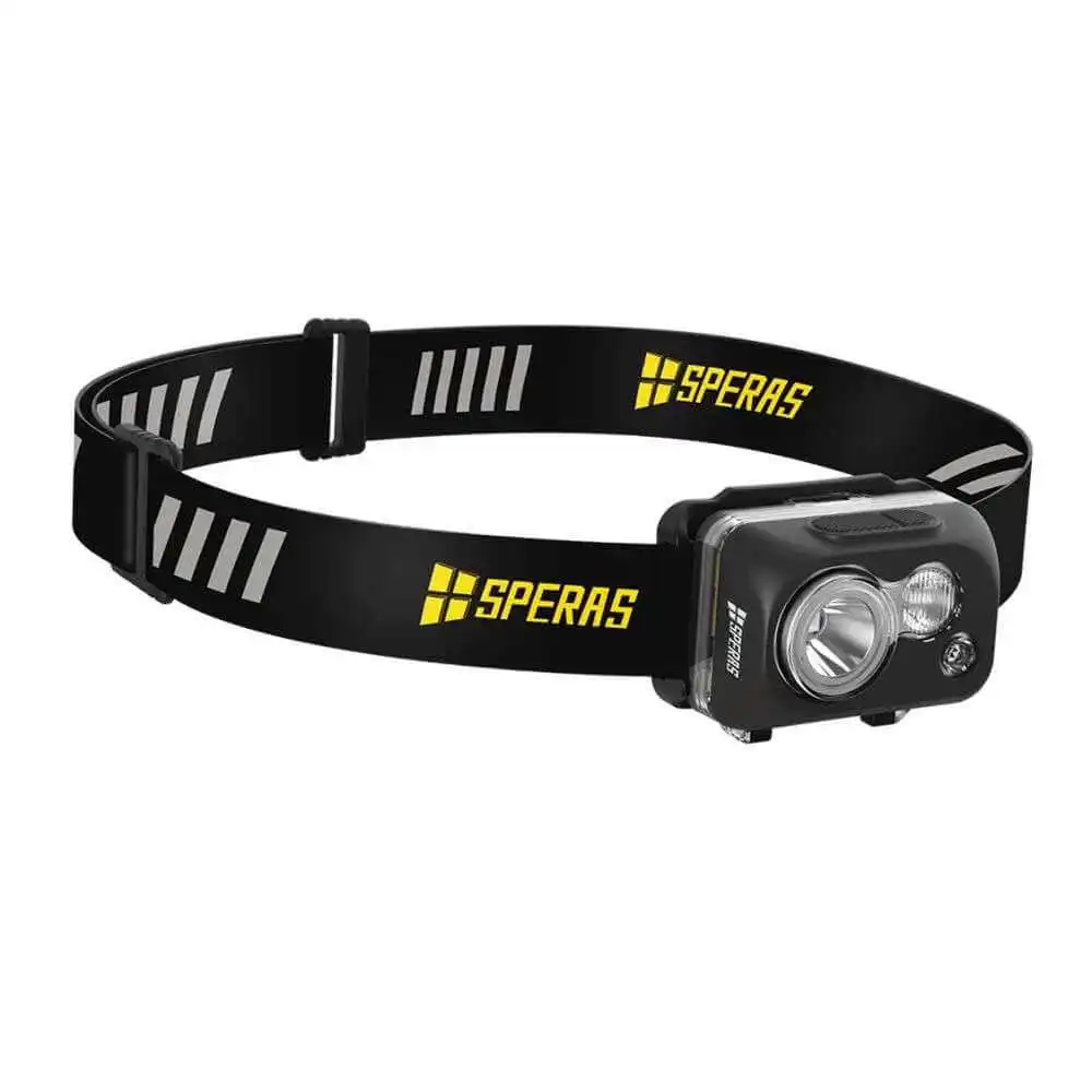 Speras B7 Dual-Fuel Headlamp USB Rechageable Head Flashlight Portable Running Camping Outdoor Head Lamp