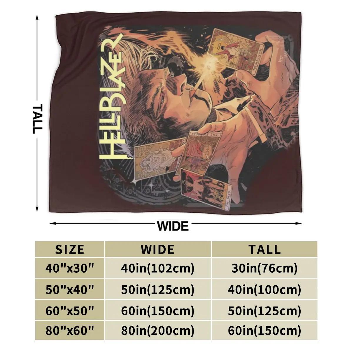 Hellblazer Constantine Comic Cover An Ultra-Soft Micro Fleece Blanket