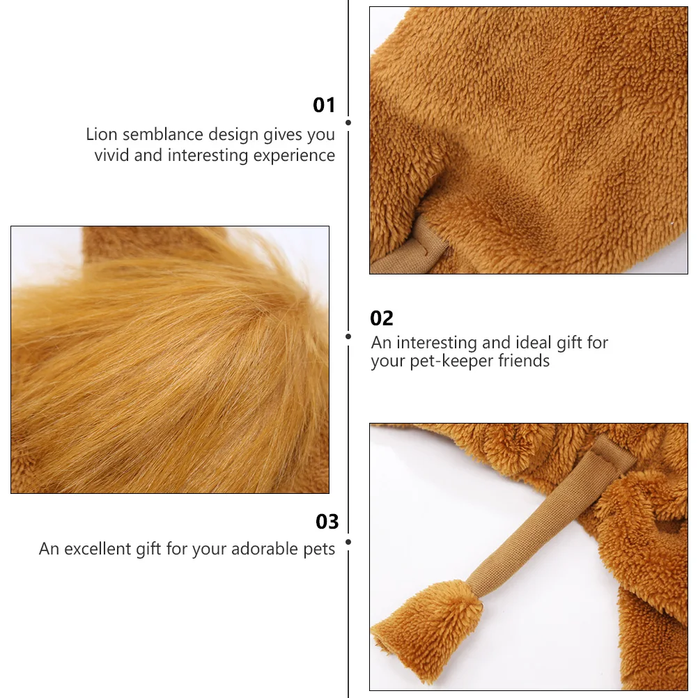 

Clothing Pet Lion Clothes Dog for Large Dogs Flannel Dachshund Costume Halloween