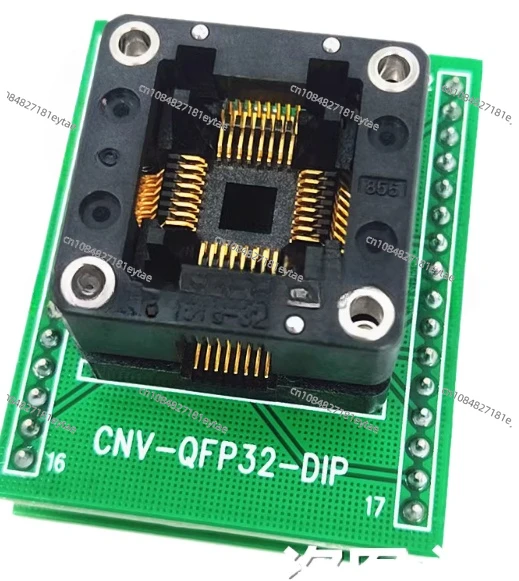 Programming device special DIL32/TQFP32-1 ZIF conversion block TQFP32 to QFP32.