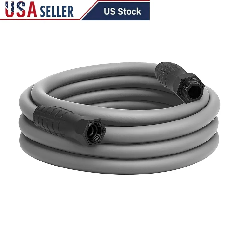 

Durable Garden Hose with Swivel Connections Lightweight Crush Resistant Leak Free Flexible Hybrid Polymer Kink Free Uncoils