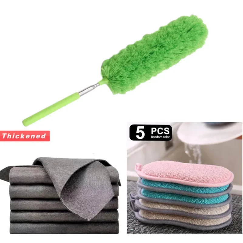 Cleaning Kit  Wiping Cloth Streak Free Thick Magic Cleaning Cloth Reusable Microfibre Wipes for Windows Glass Towel Kitchen