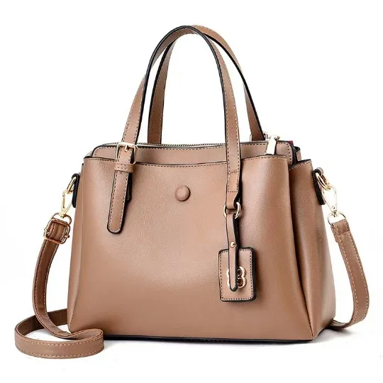 New Women's bag handbags for women 2026 Shoulder bag Women's Lychee pattern PU Portable bucket bag ladies messenger bag