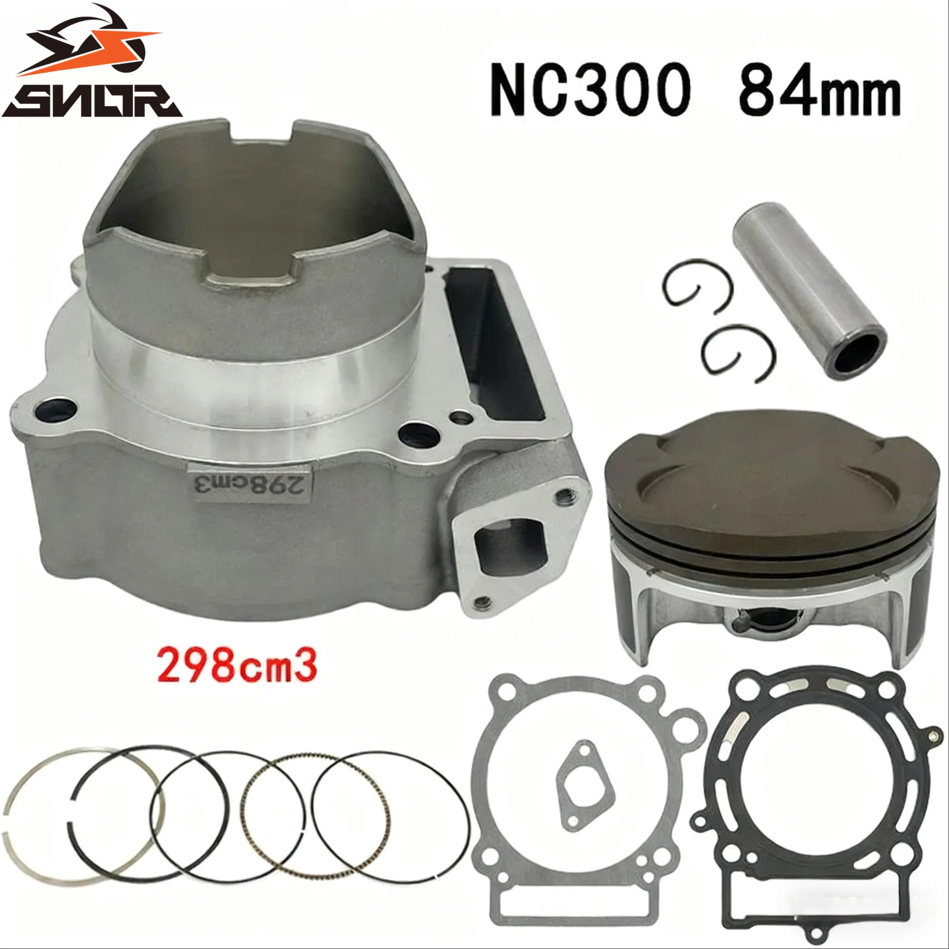 Kit de juntas de anillo de pistón de bloque de cilindro de motor NC250 a 300 de gran cilindro de 84mm para ZONGSHEN ZS177MM NC 250cc actualización 300cc