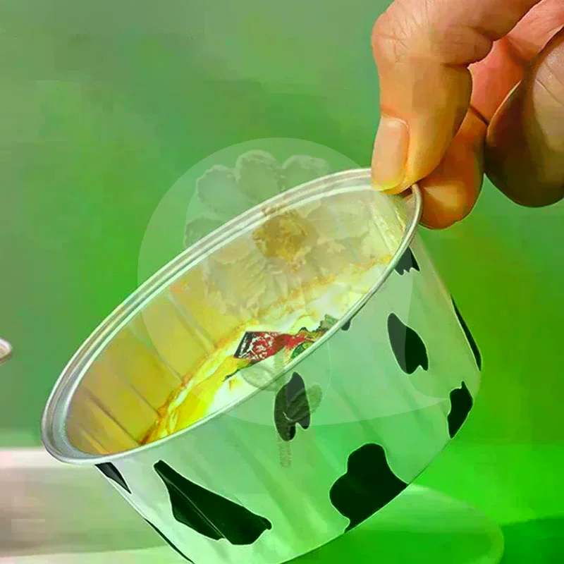 10/20/50Pcs Round Baking Cups Tin Paper Foil Baking Cups With Lids copos de hornear de aluminio con tapa molde para pastelitos