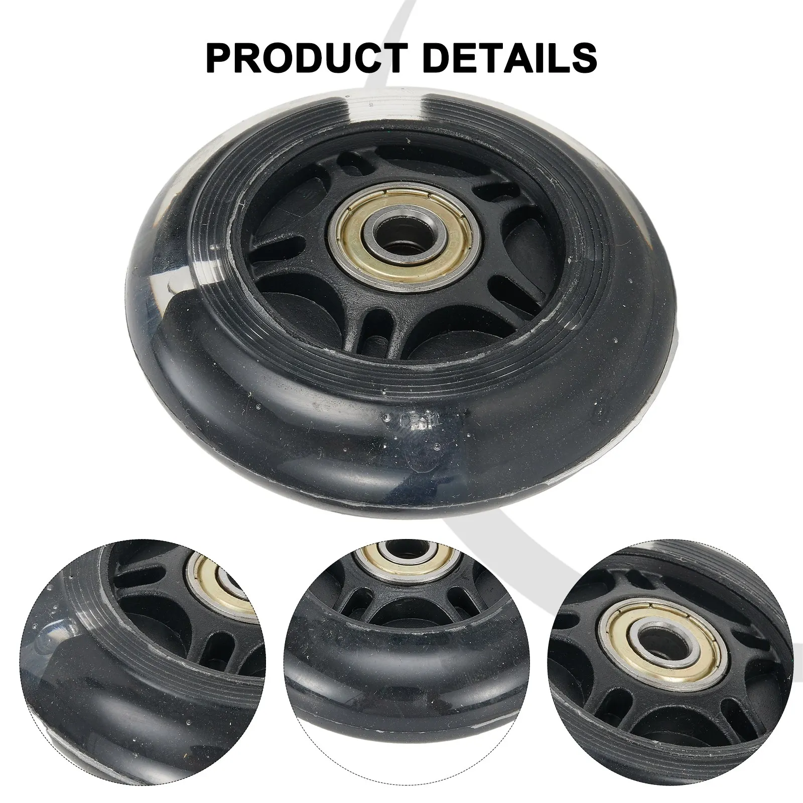 Electric Scooter Wheels LED Flash Wheel Flashing Lights Back Rear ABED For Scooter Mini 8x2.2CM LED Flashing Wheels Accessories