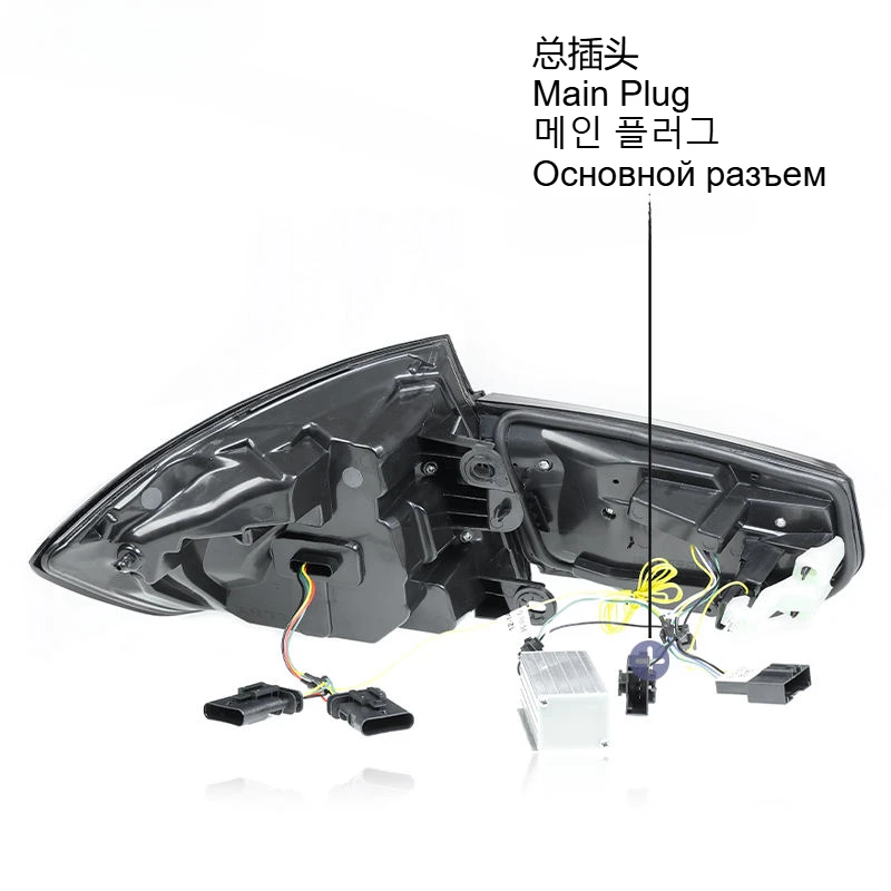 مجموعة الضوء الخلفي لسيارات BMW 3 Series F30 320i 328i 335i M3 تعديل G30 2013-2018 LED تشغيل بدوره إشارة الفرامل مصباح الضباب الخلفي