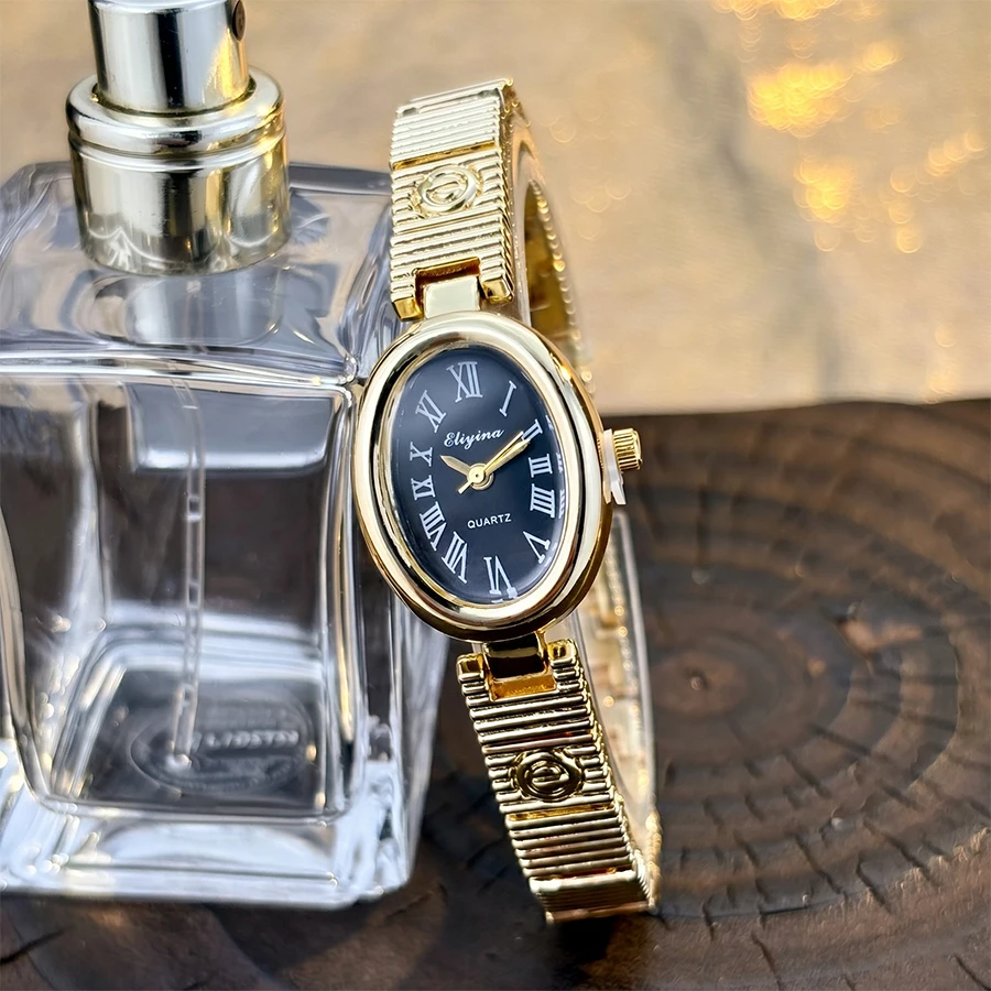 TK Ladies Watch Trendy Casual Fashion with Elegant Oval Dial Lightweight Luxury Feel Cross-Border Popular Women's Wristwatch
