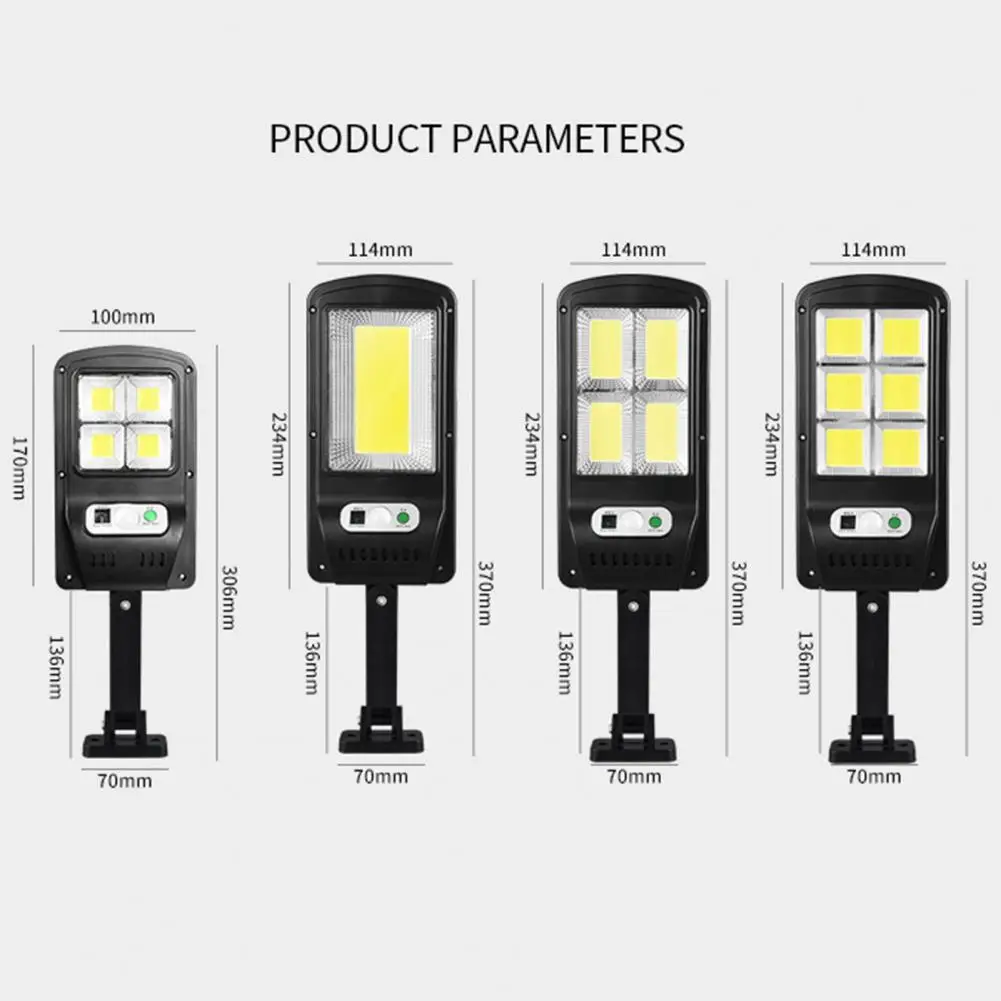 Compact Wall Light Convenient Solar Street Light Water Resistant High-Efficiency Adjustable Super Bright Wall Light