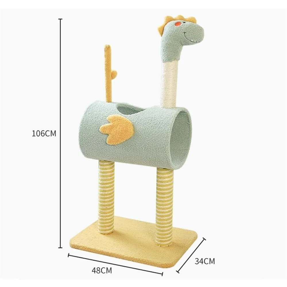برج القطط المتين ذو الطابع الديناصوري: مساحة لعب ومراحة متعددة المستويات لأصدقاء القطط #2
