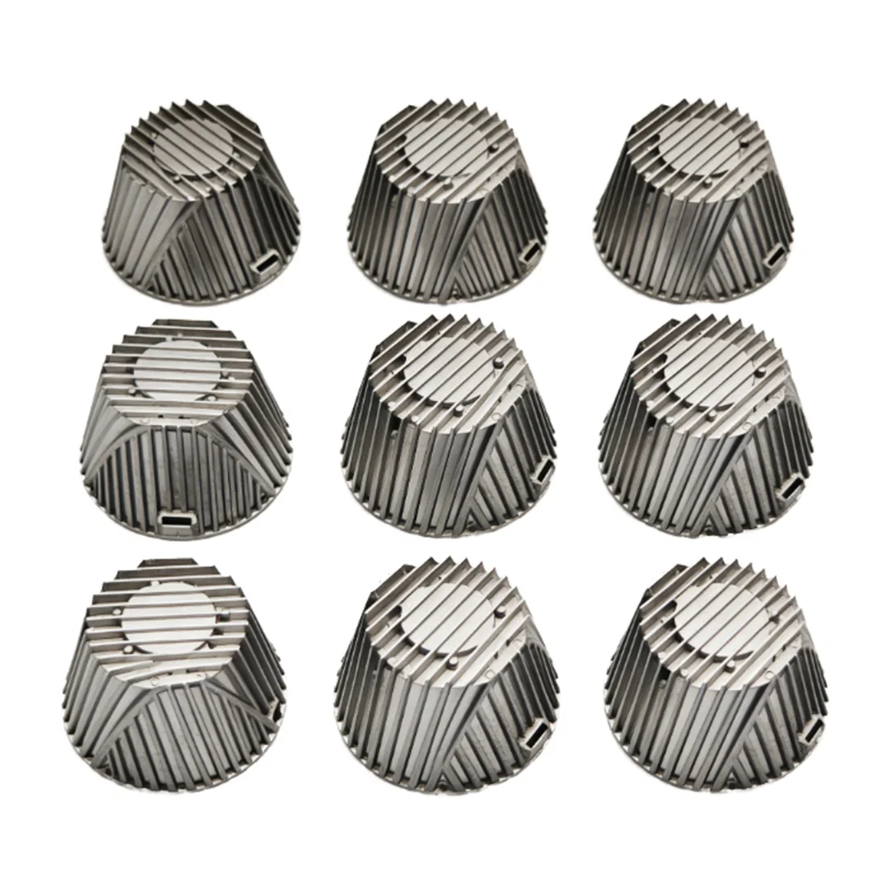Custom Aluminum Alloy Die Cast Heat Sink CNC Machining LED Lamp Radiator Shell High Precision Lighting Cooling Housing OEM