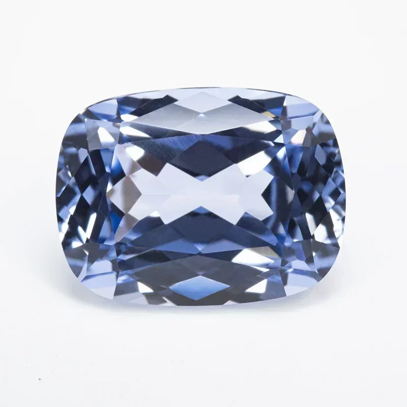 

Оптовая продажа, выращенный в лаборатории сапфир, цвет Василя, прямоугольная форма подушки VVS1, подвески «сделай сам», для изготовления драгоценностей, выбор AGL Cer