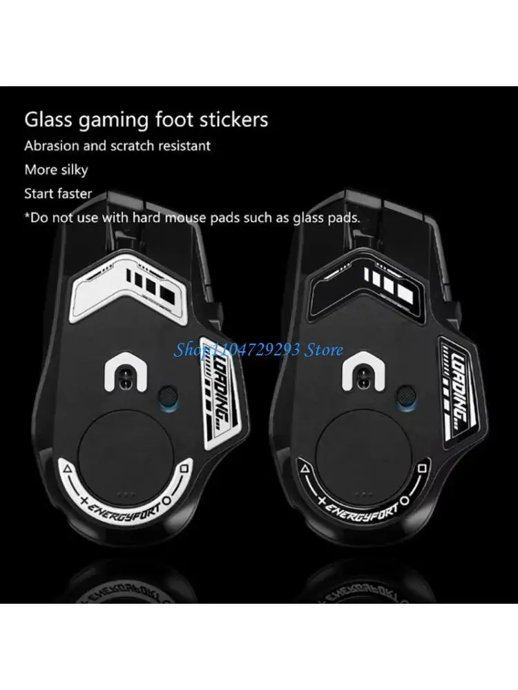 

Y2GD Glass Mouse Feet for G502 X Lightspeeds / G502 X Mouse Customized Round Curved Edges Mouse Glass Skates