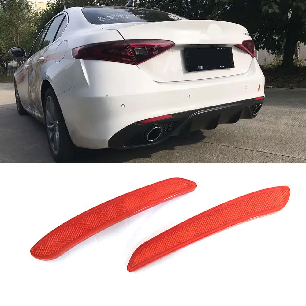 

Fits for Alfa Romeo Giulia Standard 2016 2017 2018 Sport Style PP material Bumper Guard Strip reflector With the Sport Diffuser