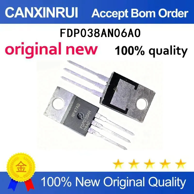 

(5-100 Pieces) New stock FDP038AN FDP038AN06AO TO220