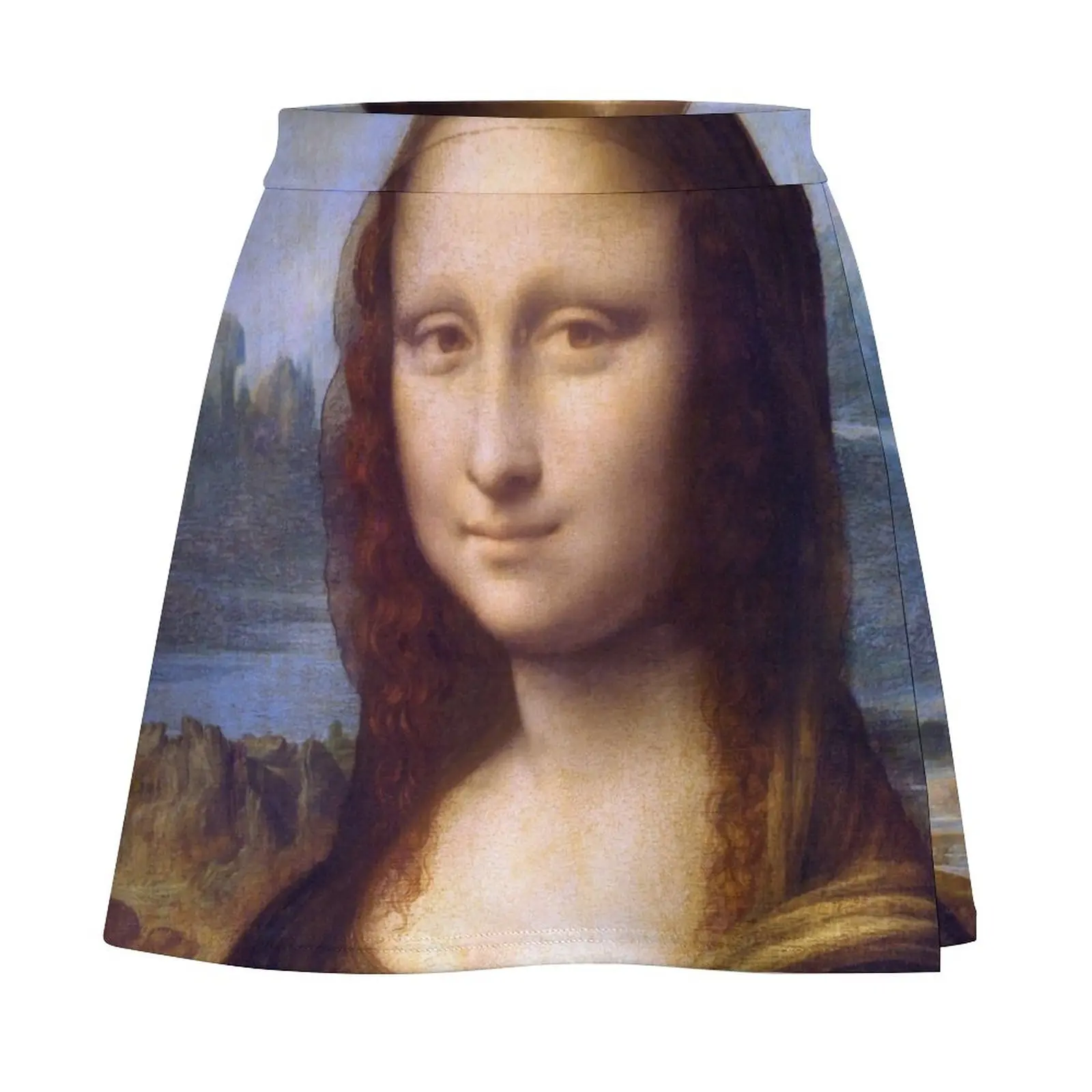 Mona Lisa by Leonardo da Vinci Digitally Restored Colors Mini Skirt dresses for prom Female clothing