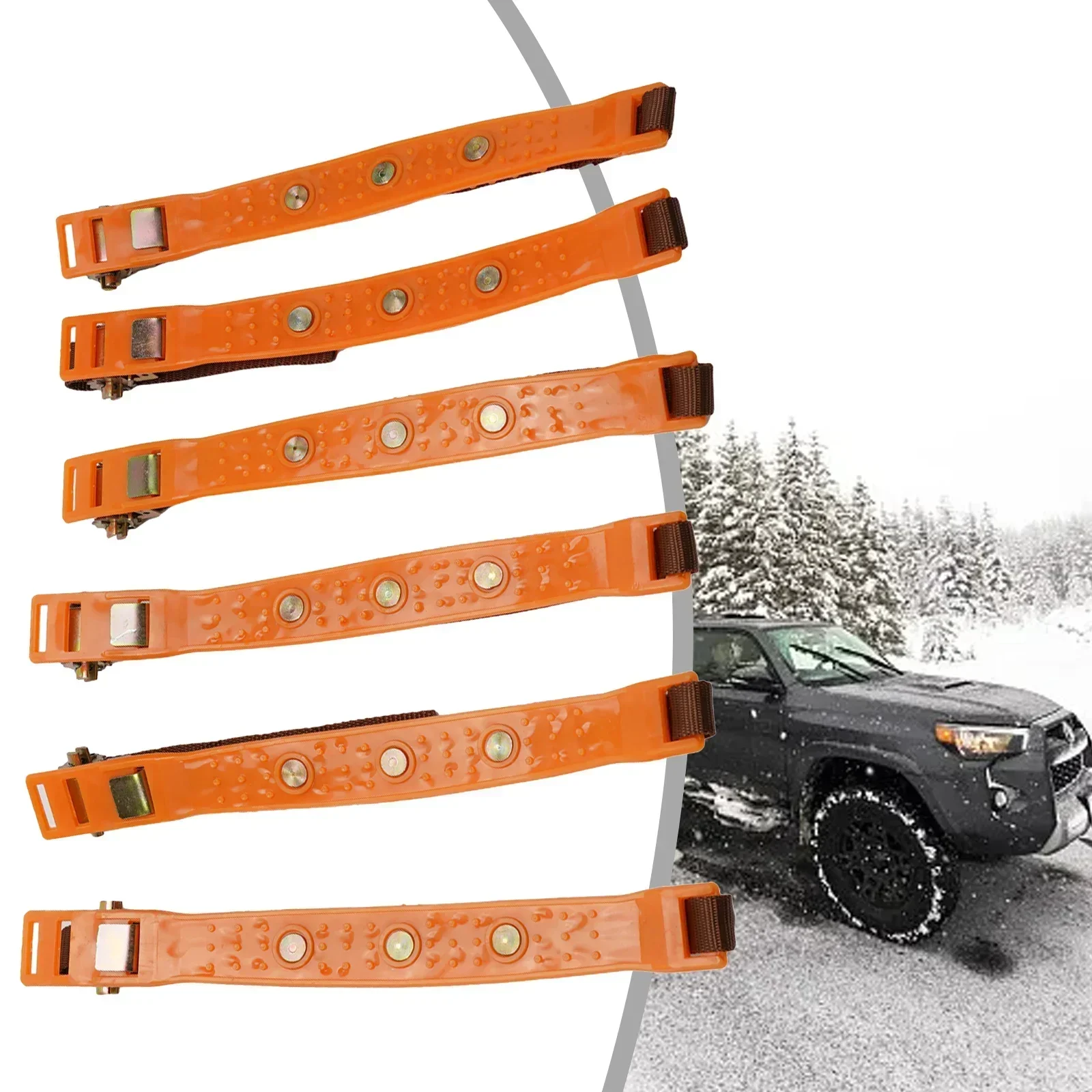 

Easy to Install Snow Chains Suitable for Car Sedan SUV Ensures Comfortable Drive with Less Vibration and Noise