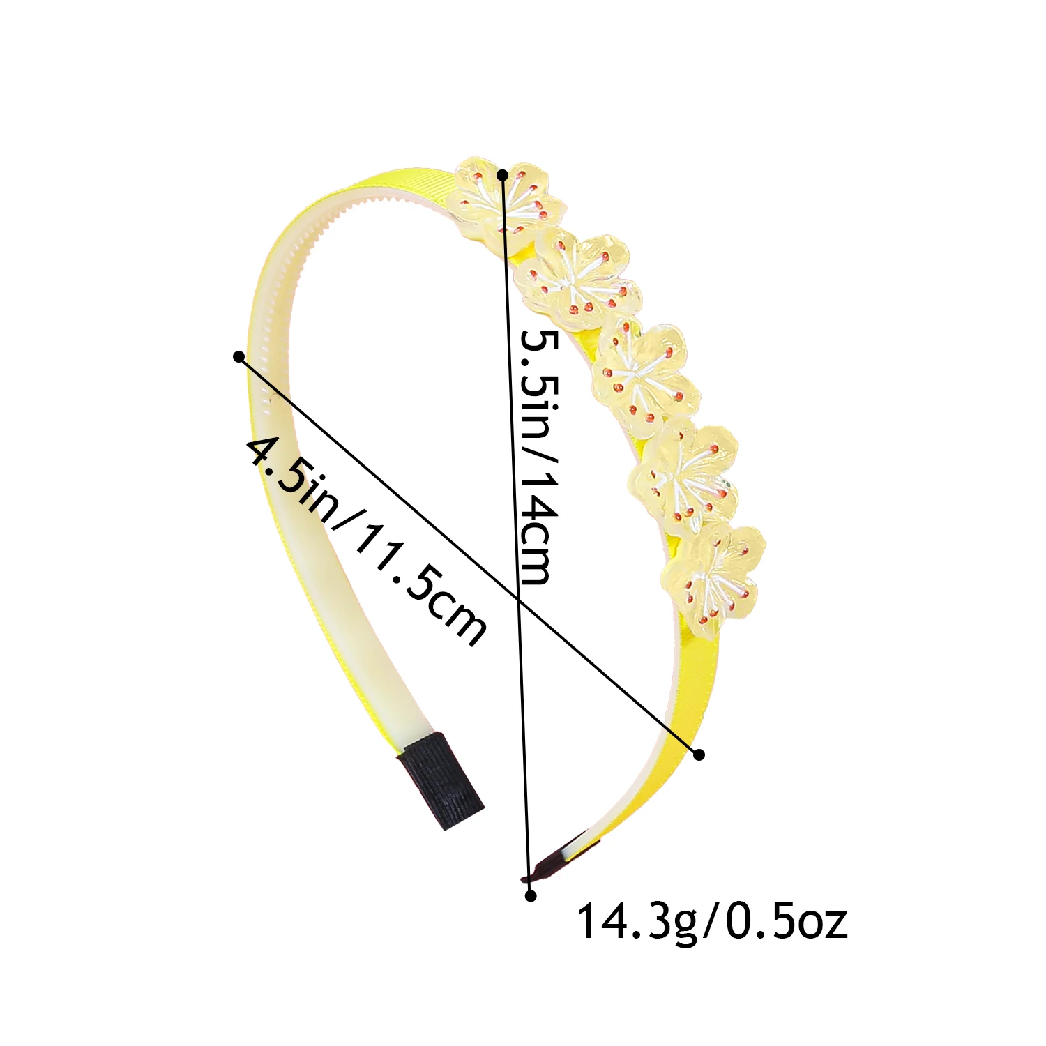3/6pcs Acrylic Cherry Blossom Headbands For Girls Plastic Teeth Cute Headwear For Children Kids Women Hair Accessories