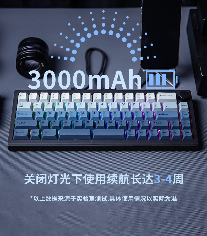 Разделенная клавиатура EPOMAKER Split65 по индивидуальному заказу, трехрежимная беспроводная Bluetooth, эргономичная игровая офисная клавиатура для киберспорта, горячая замена