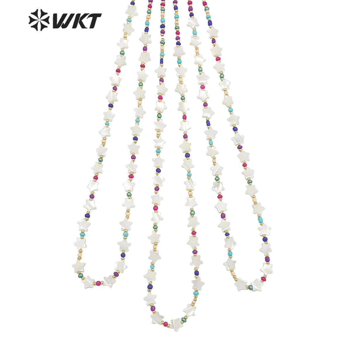 

WT-JN203 WKT 2022 Exquisite And High-Quality Enamel & Pearl Necklace Star CLASSIC Necklace Party Necklace Fashion Women