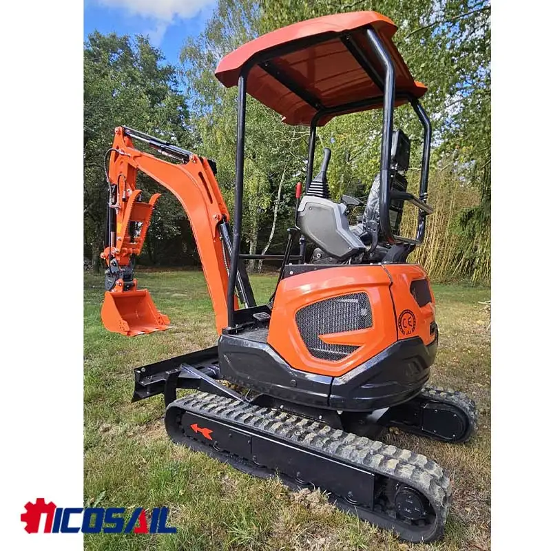 รถขุดไฮดรอลิกขนาดเล็กคุณภาพสูง ได้มาตรฐานยูโร 5 สำหรับงานขุดร่องสำหรับการเลี้ยงสัตว์ งานปรับพื้นที่เพาะปลูก และงานก่อสร้างที่อยู่อาศัย