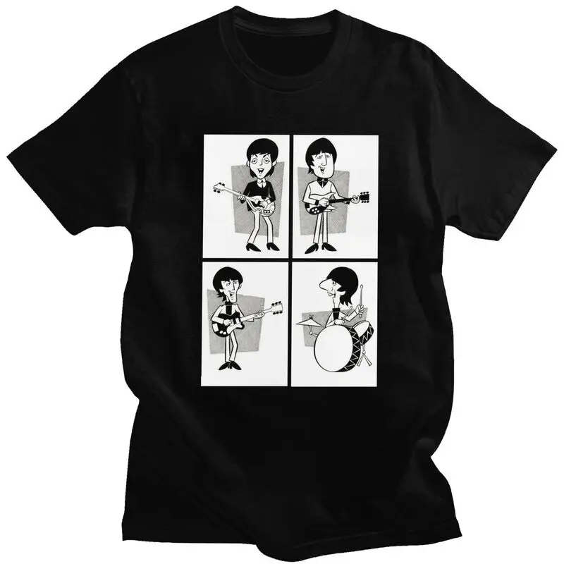 Camisetas personalizadas de Heavy Metal Rock The Beatle para hombre, ropa de calle, camisetas 100% de algodón, camiseta de gran tamaño Merch