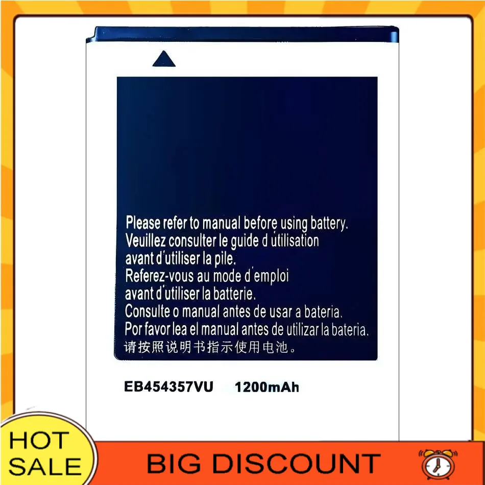 

Battery EB454357VU 1200Mah For Samsung Galaxy GT-S5360 GT-S5368 GT-S5380 Pocket GT-S5302 GT-S5300 Wave Y