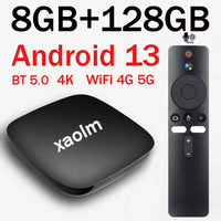 Q96 OHP Xao im Smart TV Box Android 13 8GB 128GB HD 4K 2.4G 5G Dual WiFi BT5.0 Voice remote Media Player Quad Core set-top box