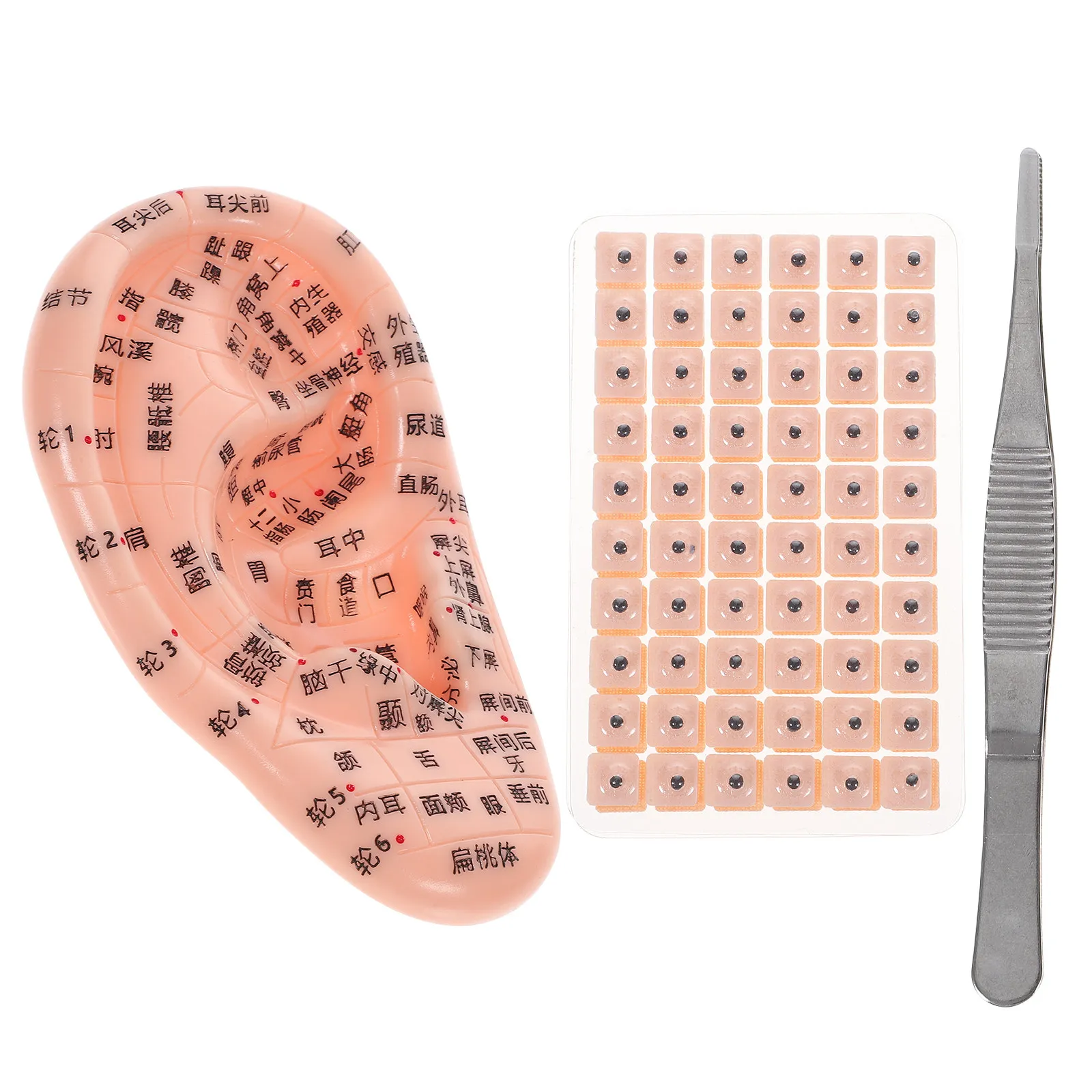 

Набор пластырей для акупрессуры уха без игл, портативные патчи для ухода за ушами, для аурикулярной терапии, для самомассажа и снятия давления с акупунктурных точек