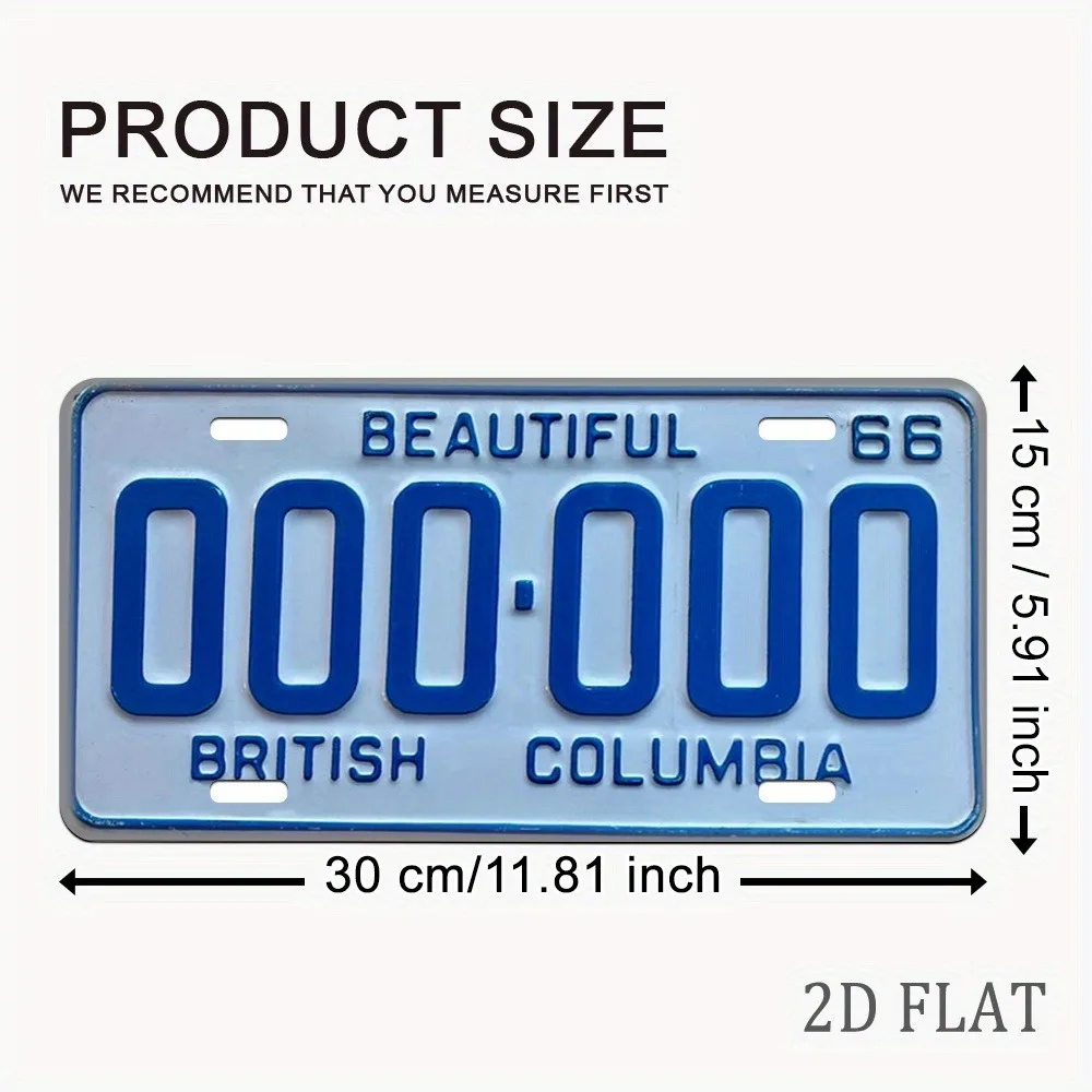 Customizable 1pc Retro British 2D Flat Number Plate, Heavy Duty For Bar Man Cave Desktop Vehicle, Only For Decoration