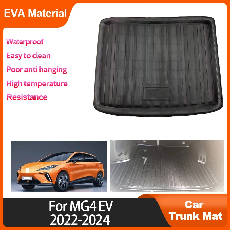 

For MG4 MG 4 MG EV 2022 2023 2024 Trunk Mat Rear Cargo Liner Waterproof Protector Storage Pad Car Anti Slip Interior Accessories