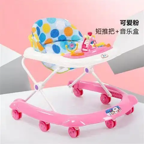 Trotteur multifonction anti-roulis pour bébé, trottinette pliable, garçons et filles, 7 à 18 mois